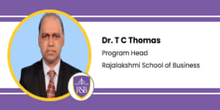 Rajalakshmi School of Business, Program Head- Dr. T C Thomas